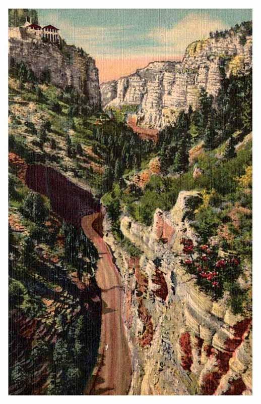 Postcard AERIAL VIEW SCENE Manitou Springs Colorado CO m/09 AP8486