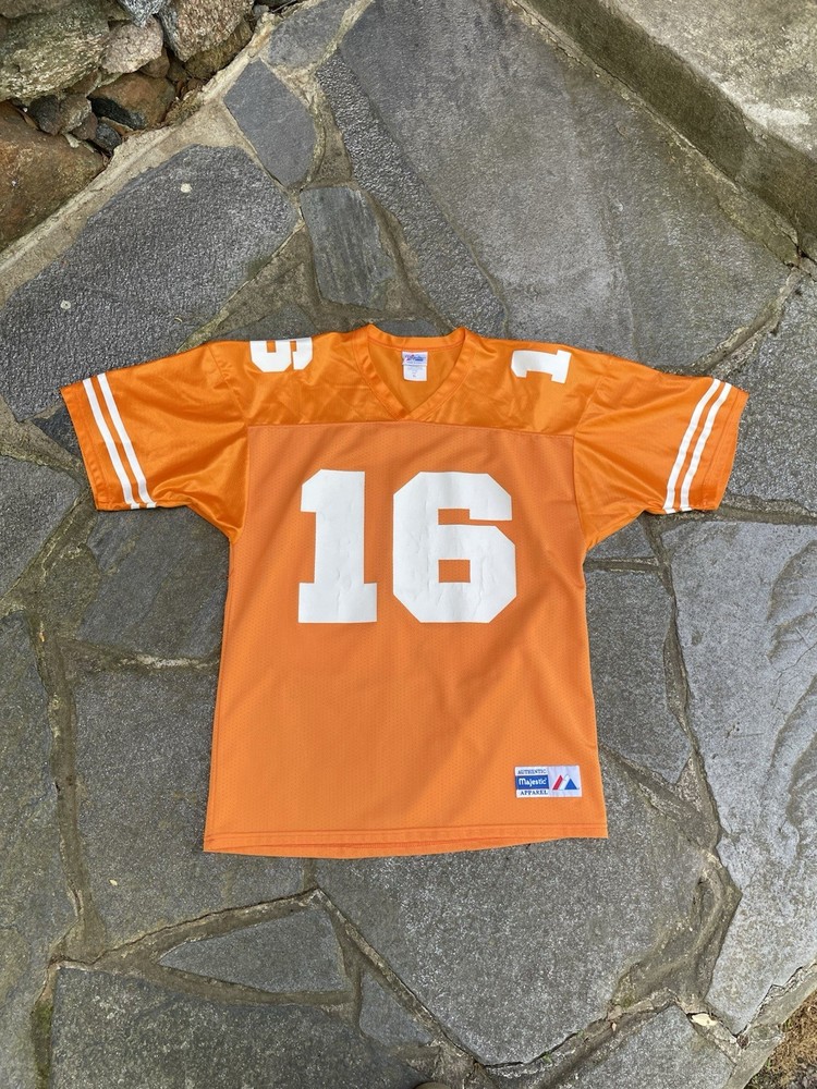 Vintage 90s Tennessee Volunteers Peyton Manning Jersey Made In USA Majestic Xl