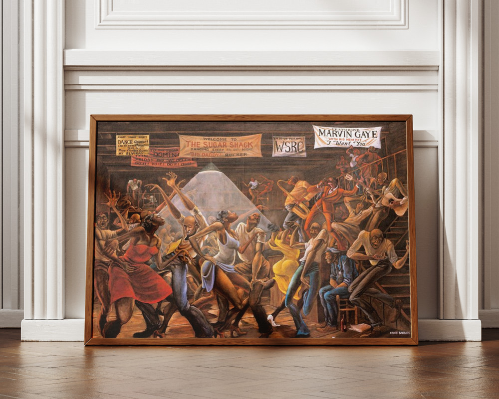 The Sugar Shack Ernie Barnes Poster Marvin Gaye I Want You African American Art