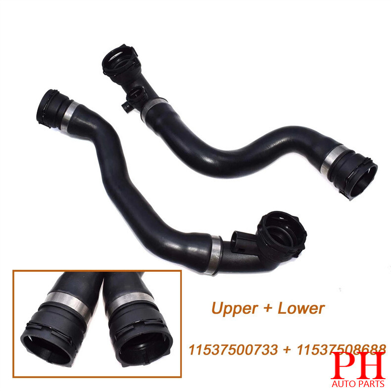 Pair Radiator Hoses Set of 2 Upper for E53 X5 Series BMW 2001-2006