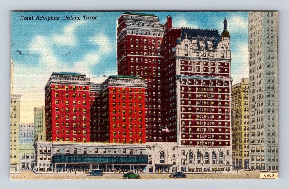 Dallas TX-Texas Hotel Adolphus Vintage c1905 Postcard