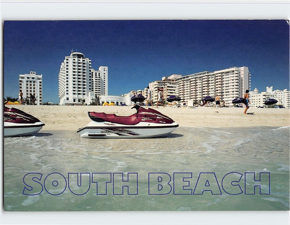 Postcard South Beach Miami Florida USA