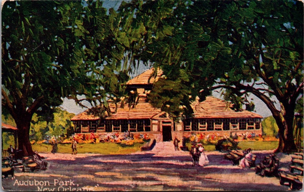 Audubon Park New Orleans Louisiana Vintage Postcard Early 1900s Pavilion