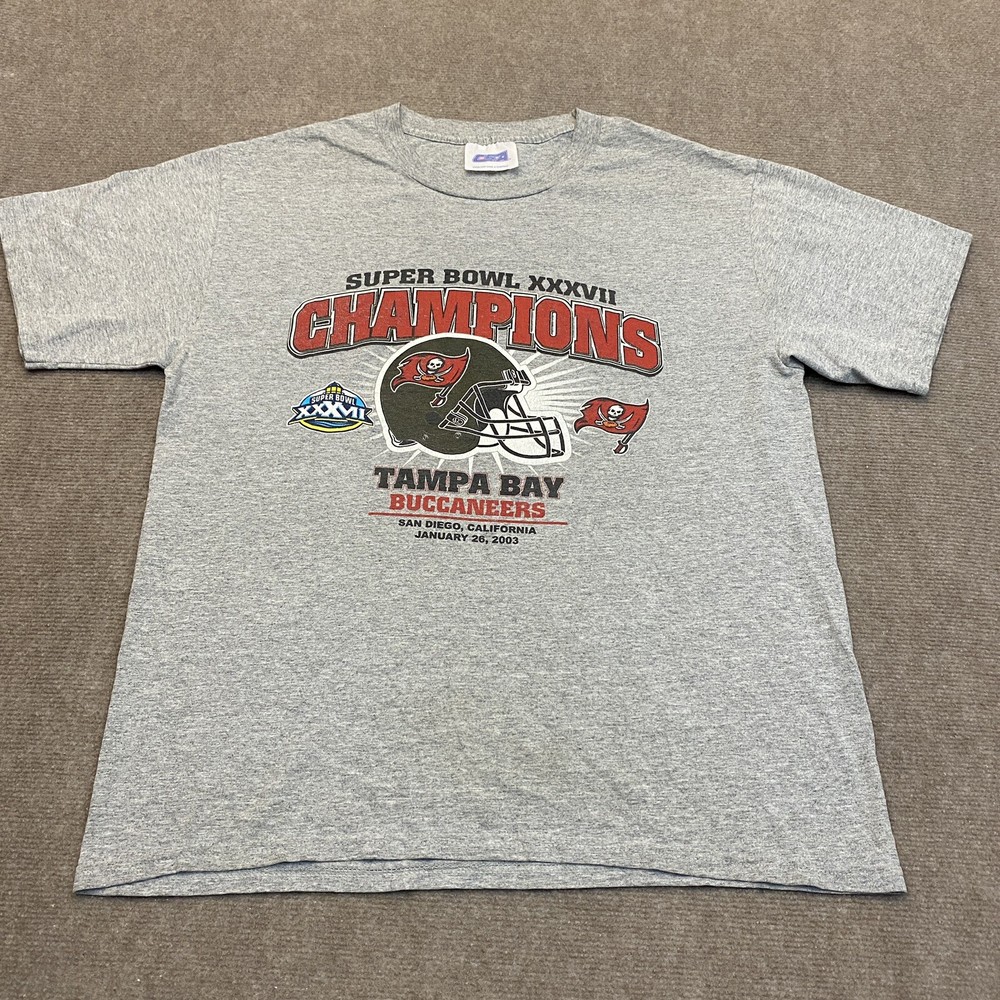 Tampa Bay Buccaneers XL Super Bowl Champ Vintage 03 Single Stitch Shirt