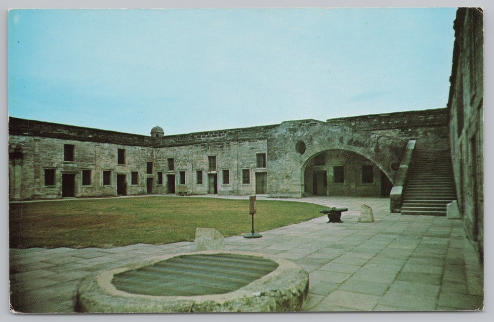 Military~St Augustine FL~Castillo De San Marcos National Monument~Vintage PC