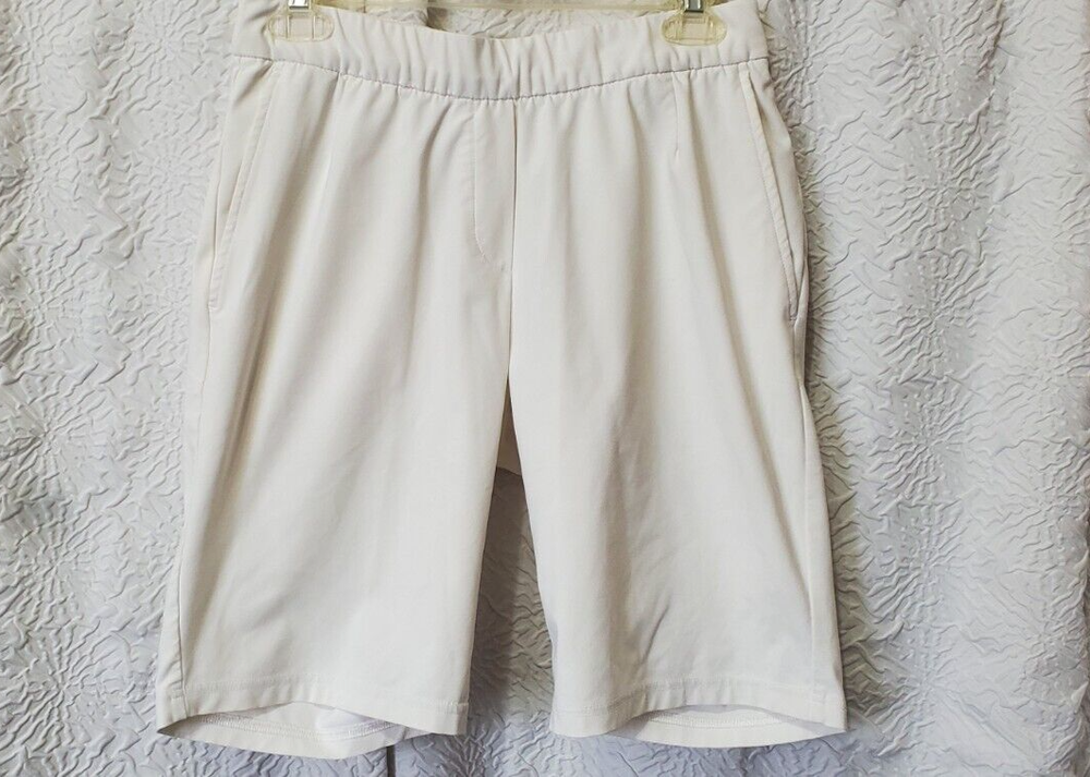 Nike Golf Dri-Fit UV Flex White Bermuda Golf Shorts Women's Size S