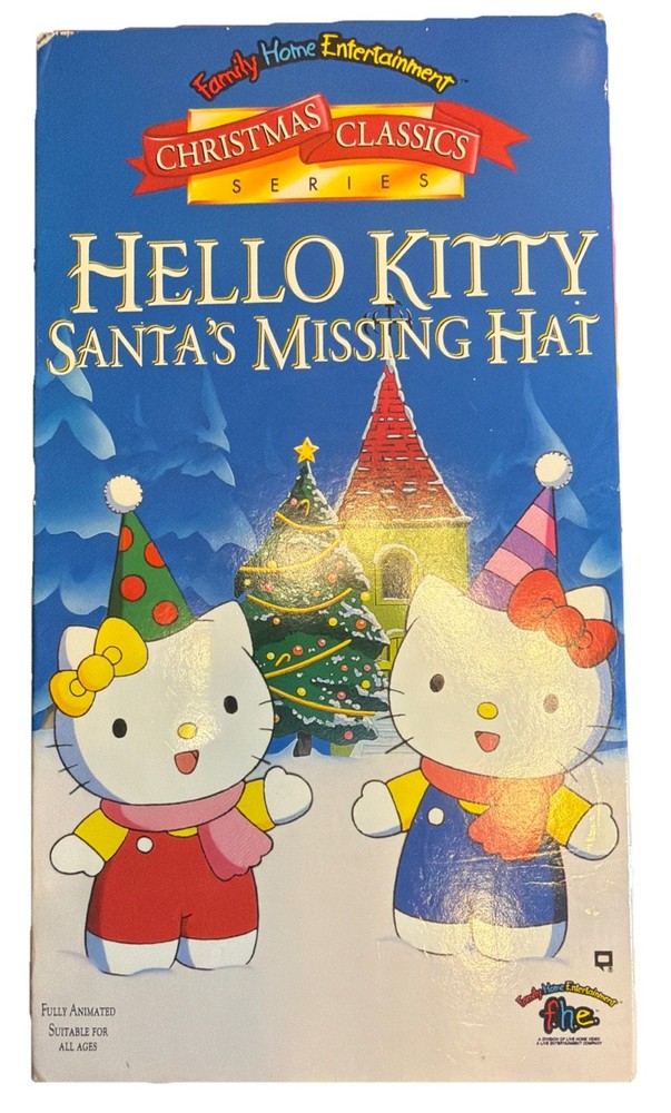 Hello Kitty - Santas Missing Hat VHS 1995 Christmas Classics Animated Children’s
