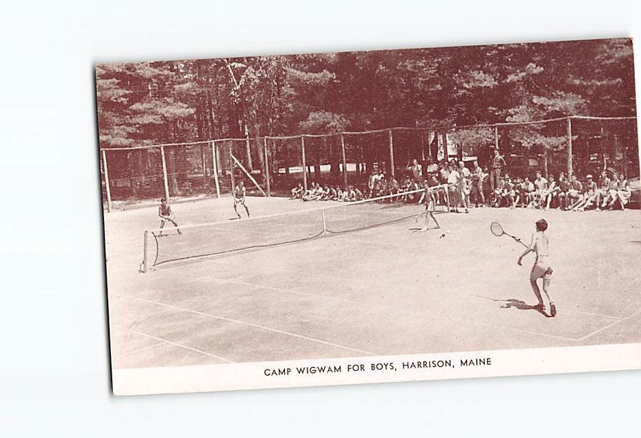 Postcard Camp Wigwam For Boys Harrison Maine USA
