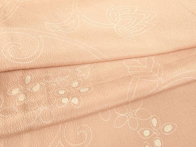 Heiwaya Kimono Fine Pattern Chintz Flower Silk Traditional Japanese Garment