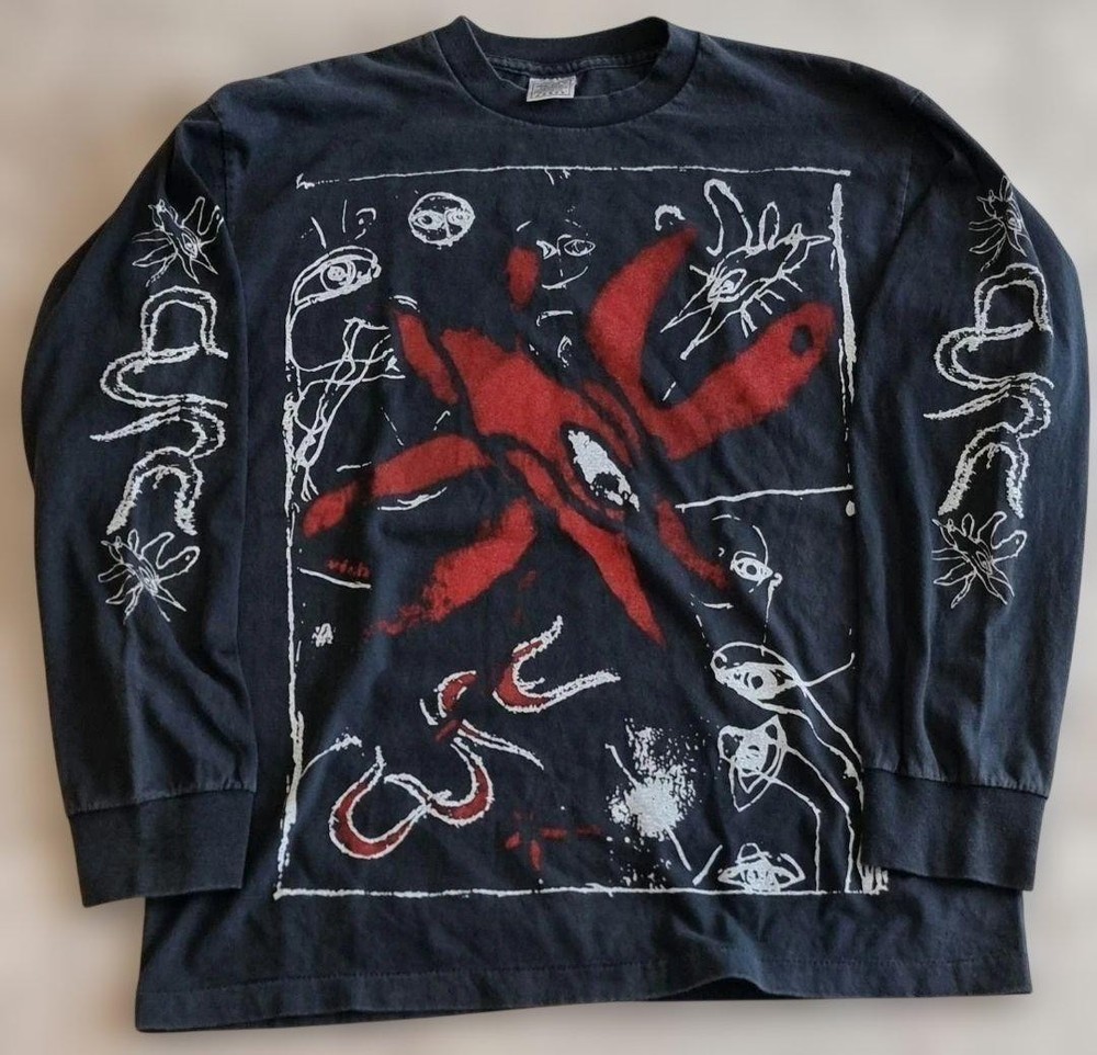The Cure Wish Tour 1992 Long Sleeve T-Shirt L Size