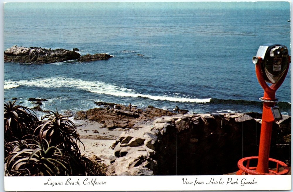 Postcard - Laguna Beach, California, USA - View from Heisler Park Gazebo