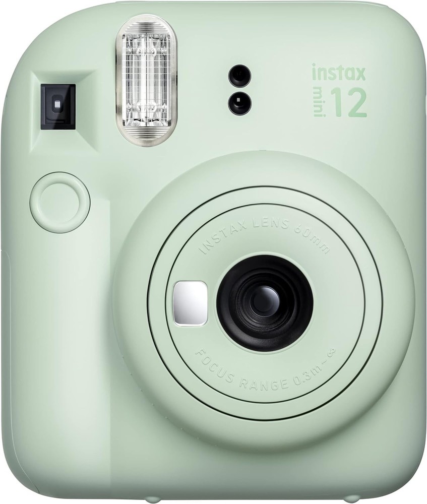 Fujifilm Instax Mini 12 Instant Camera in Mint Green with Quick Shots