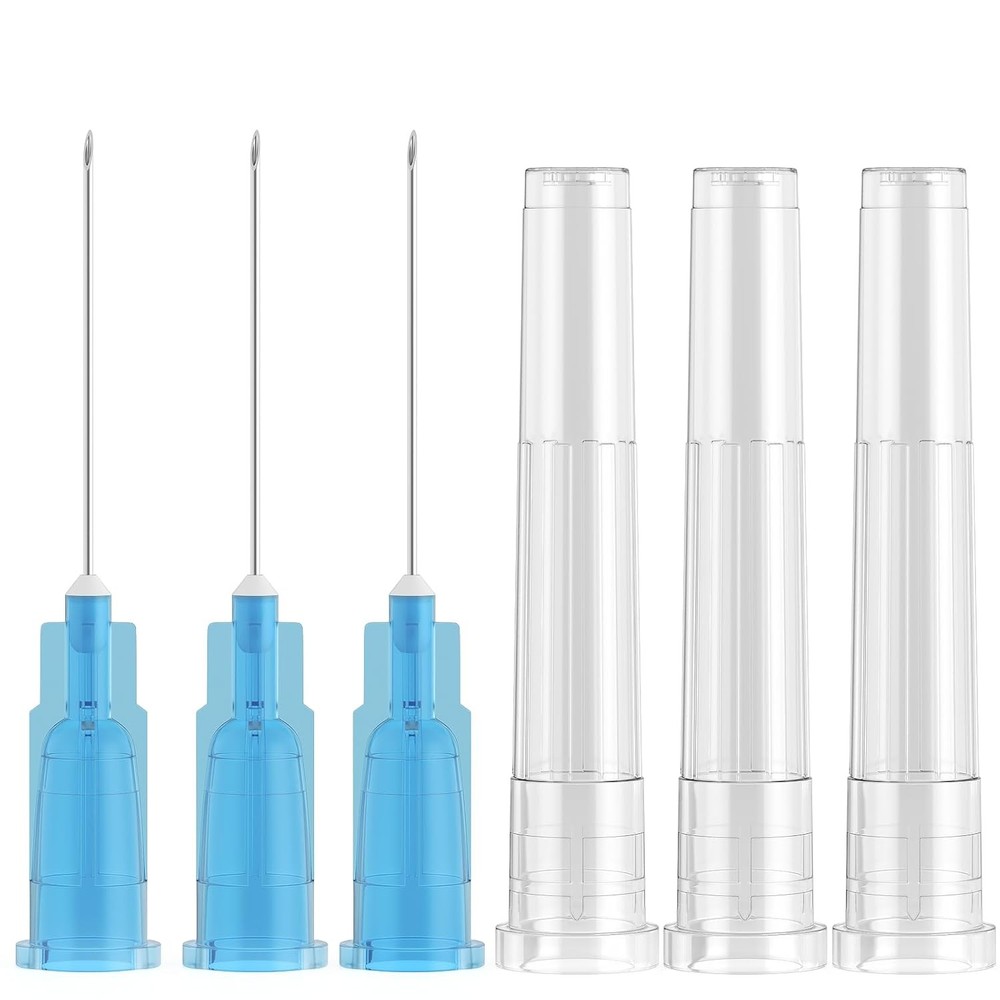 100Pcs 23G 1 Inch Sterile Disposable Lab Needles 25MM for Injection