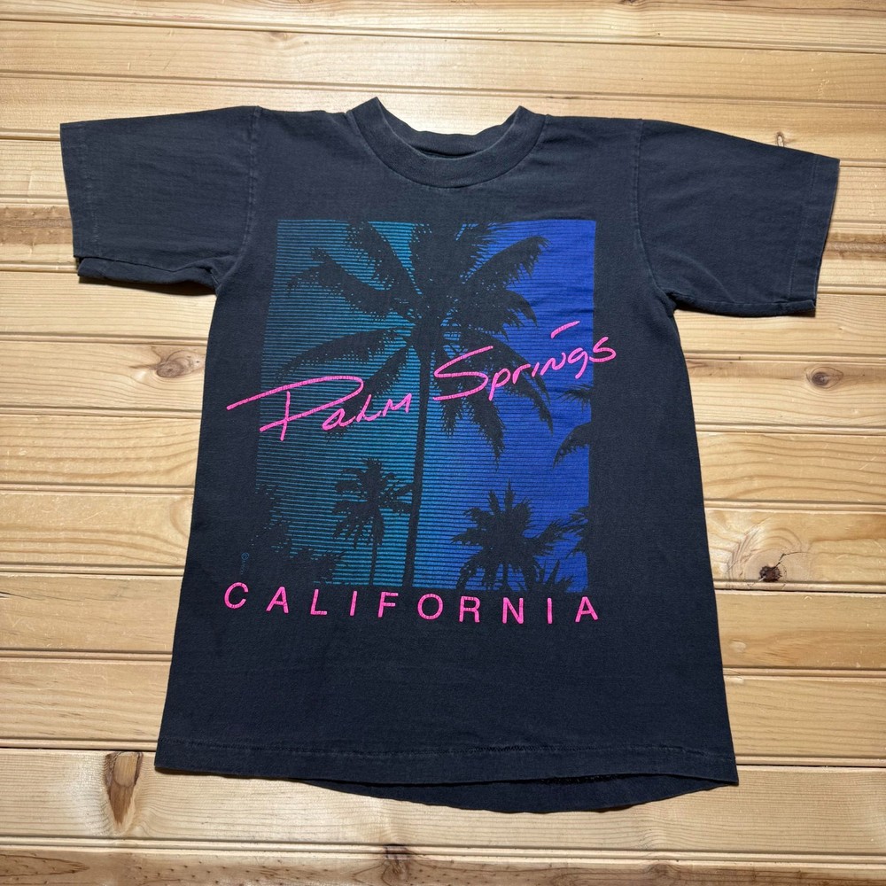 Vintage 80s 90s Palm Springs California Travel Tourist Souvenir Shirt USA Small