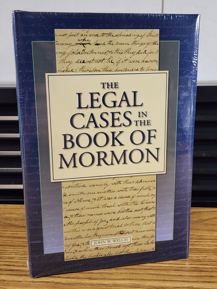 NEW! Legal Cases on Book of Mormon 1st Ed HCDJ Welch LDS Abinadi Nehor Sherem