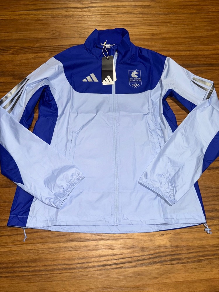 Women’s Sz M adidas 2025 Boston Marathon Wind Rdy Jacket JN3002