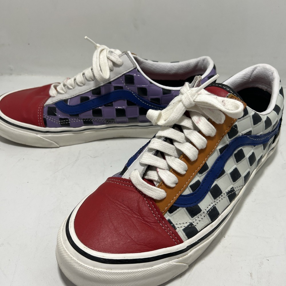 vans shoes men’s 8.5 multicolored
