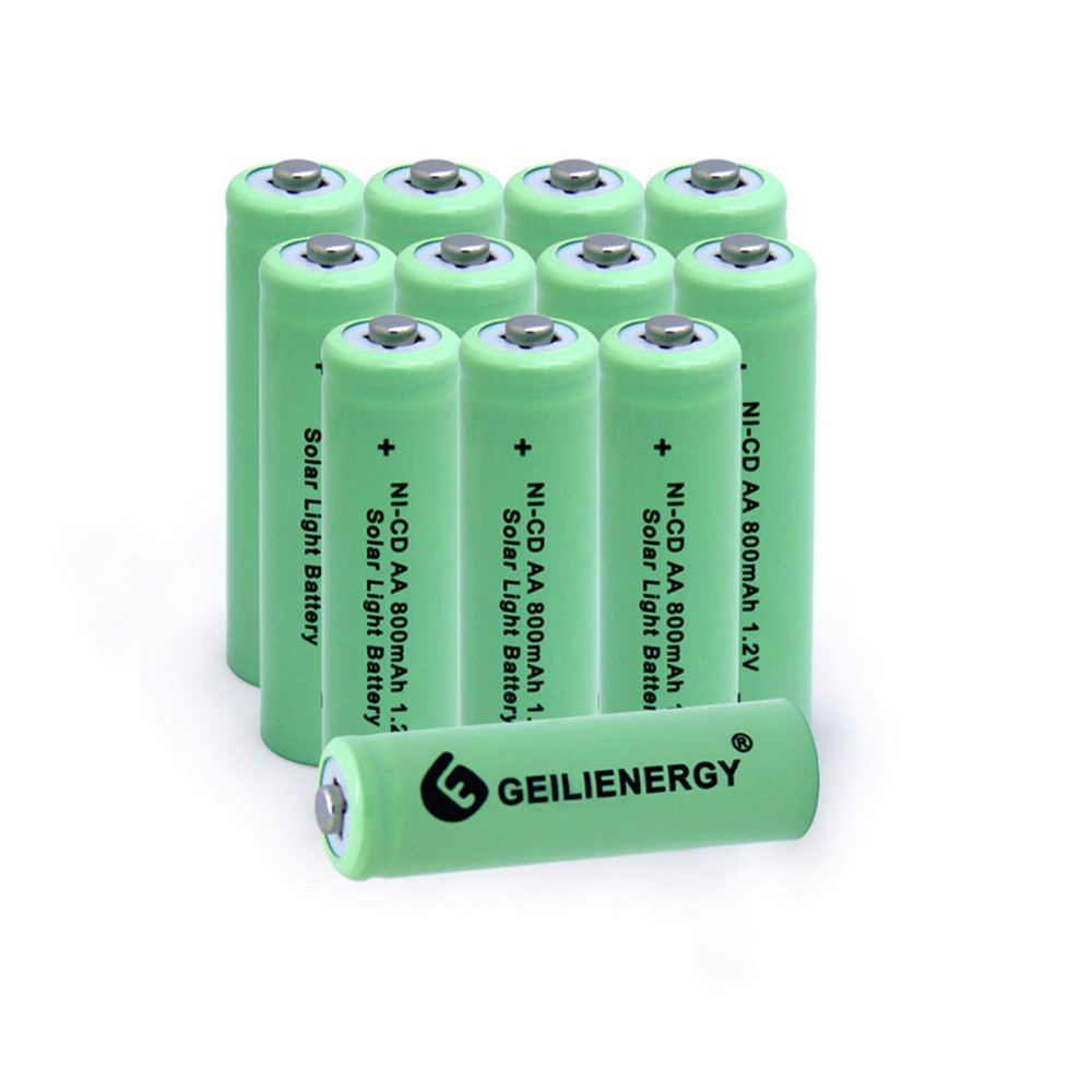 Solar Light AA Ni-CD 800mAh Rechargeable Batteries,AA Rechargeable Batteries ...