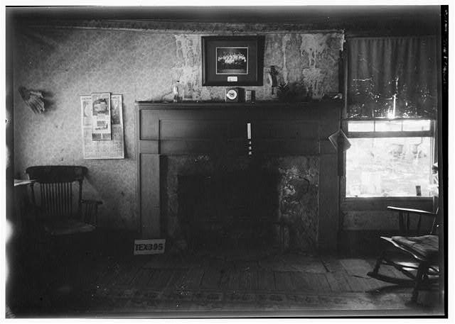Historic American Buildings Survey Interior Fireplace Living Room 1900s