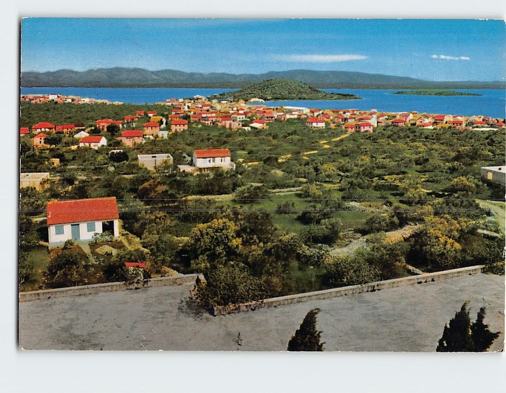 Postcard Aerial View Murter Island in Croatia