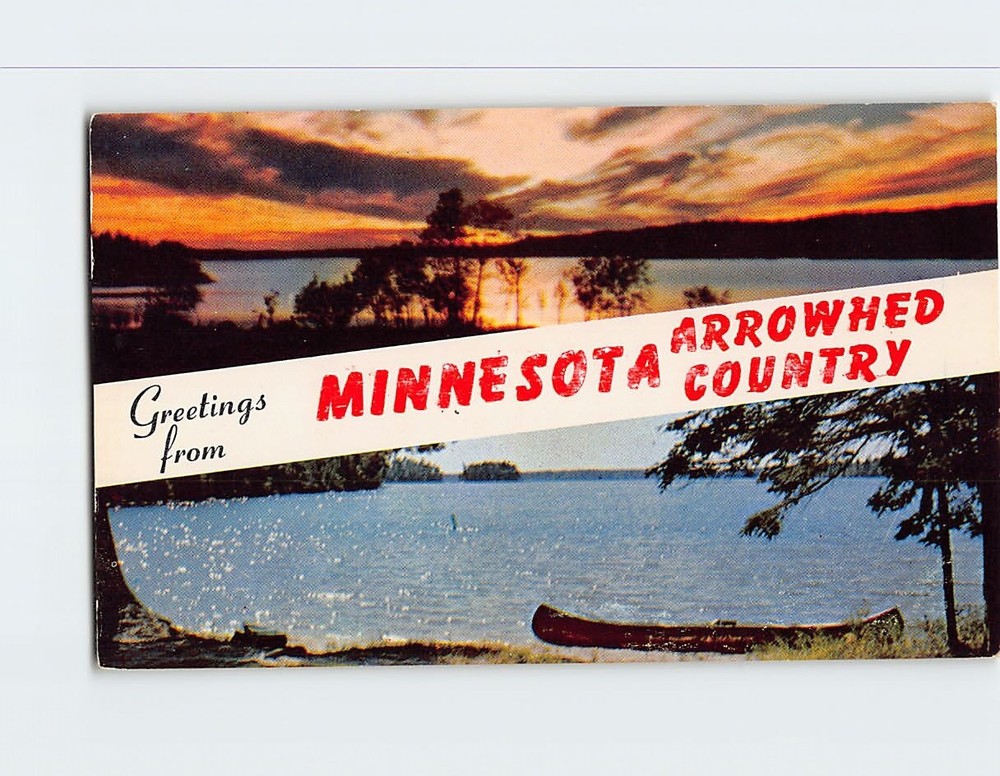 Postcard Greetings from Arrowhead Country Minnesota USA