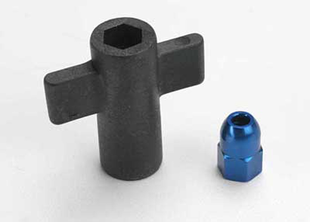 Traxxas 1/10 Nitro 4-Tec 3.3 * BLUE ANTENNA CRIMP NUT & ANTENNA NUT TOOL * 5526