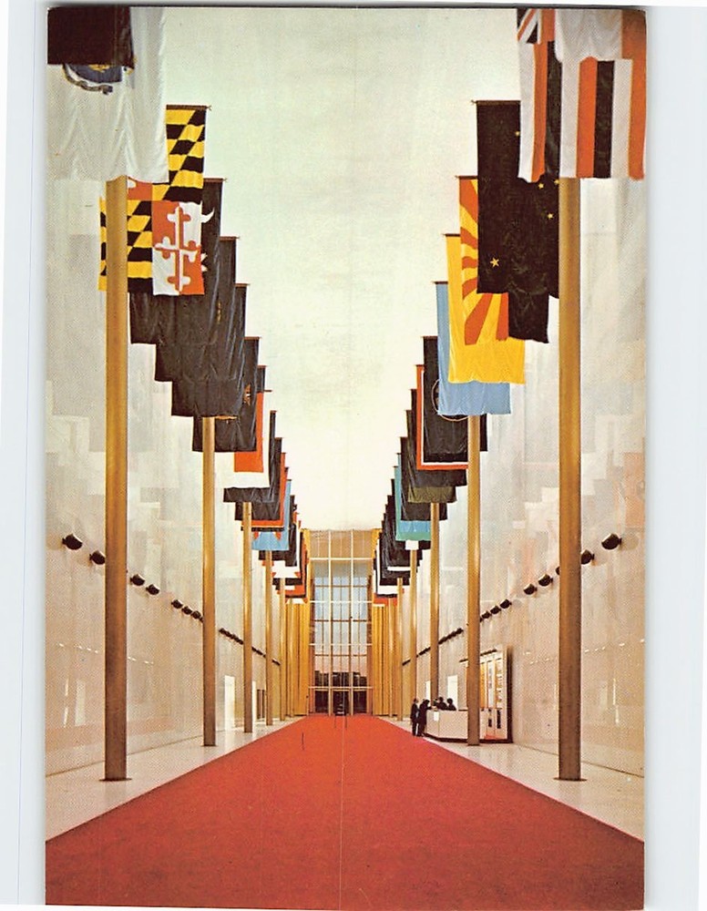 Postcard Hall Of States Kennedy Center Washington DC USA