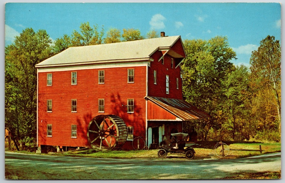 Adams Mill on Wildcat Creek, Cutler, Indiana - Postcard