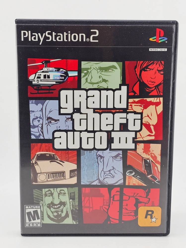 Sony Playstation 2 PS2 Grand Theft Auto III CIB + Map Cleaned & Tested