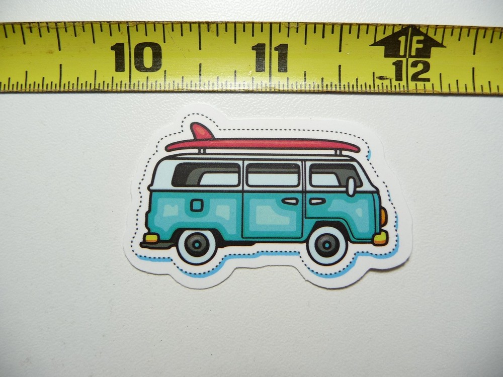 Surfboard Van Life Sticker Decal Beach Travel Vacation Adventure