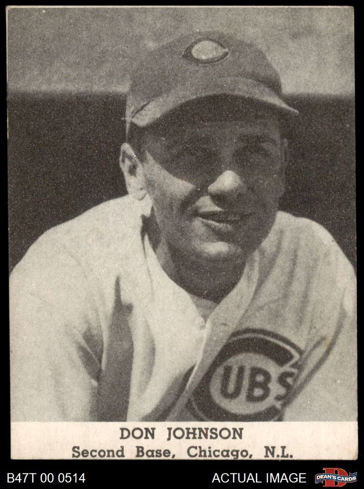 1947 Tip Top Bread Don Johnson Cubs 5 - EX