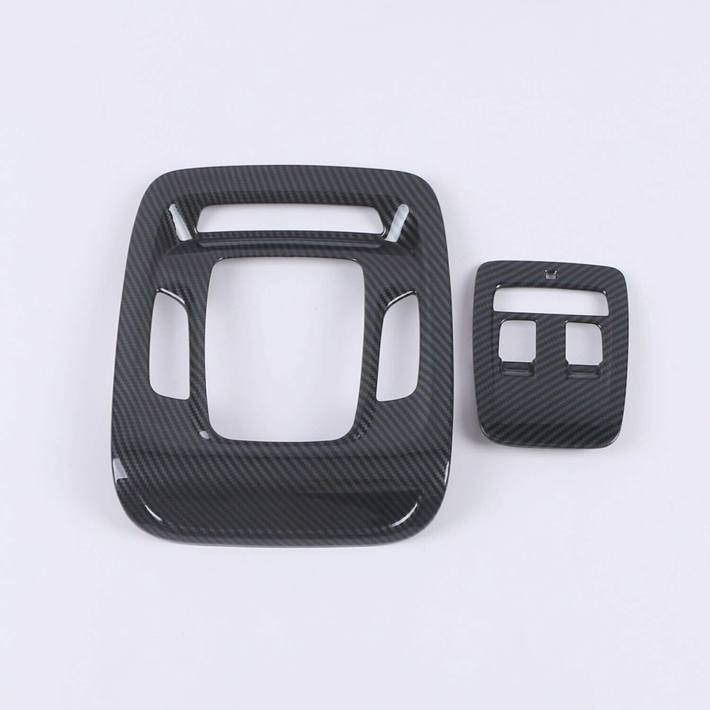 2x Carbon Fiber Inner Roof Light Cover Trim for 20-23 Cadillac CT4 ATS