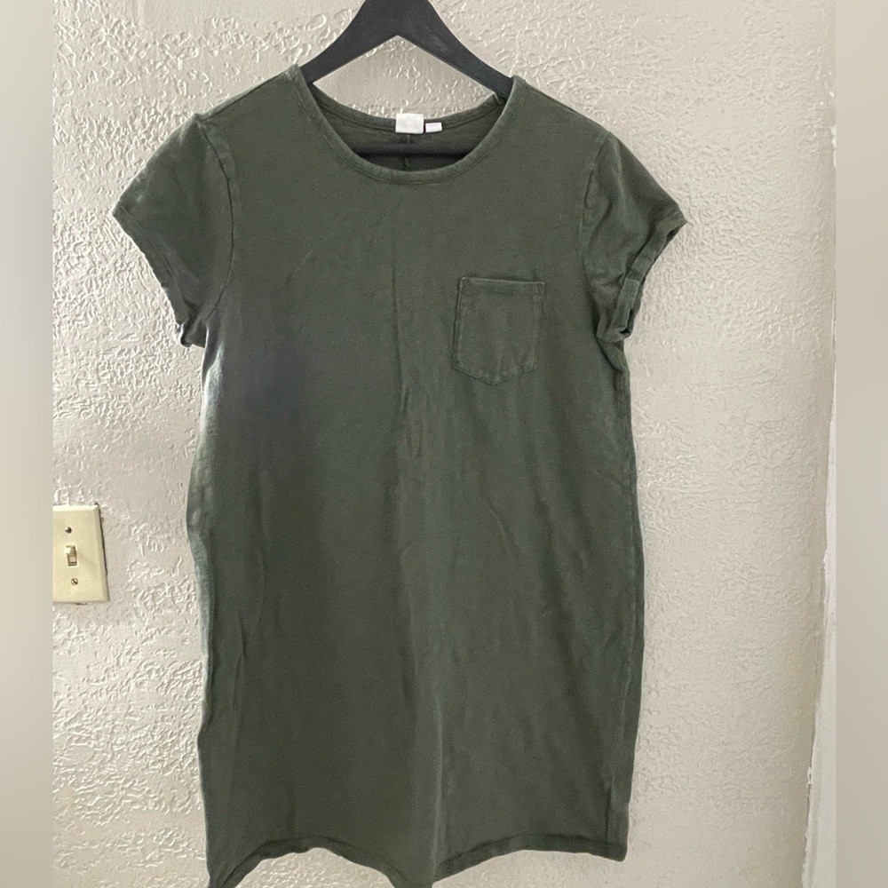 GAP Women's Casual Green T-Shirt Dress Size Large