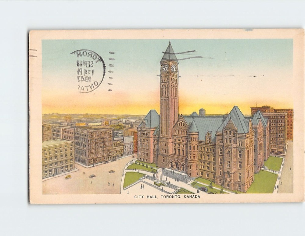 Postcard City Hall Toronto Ontario Canada
