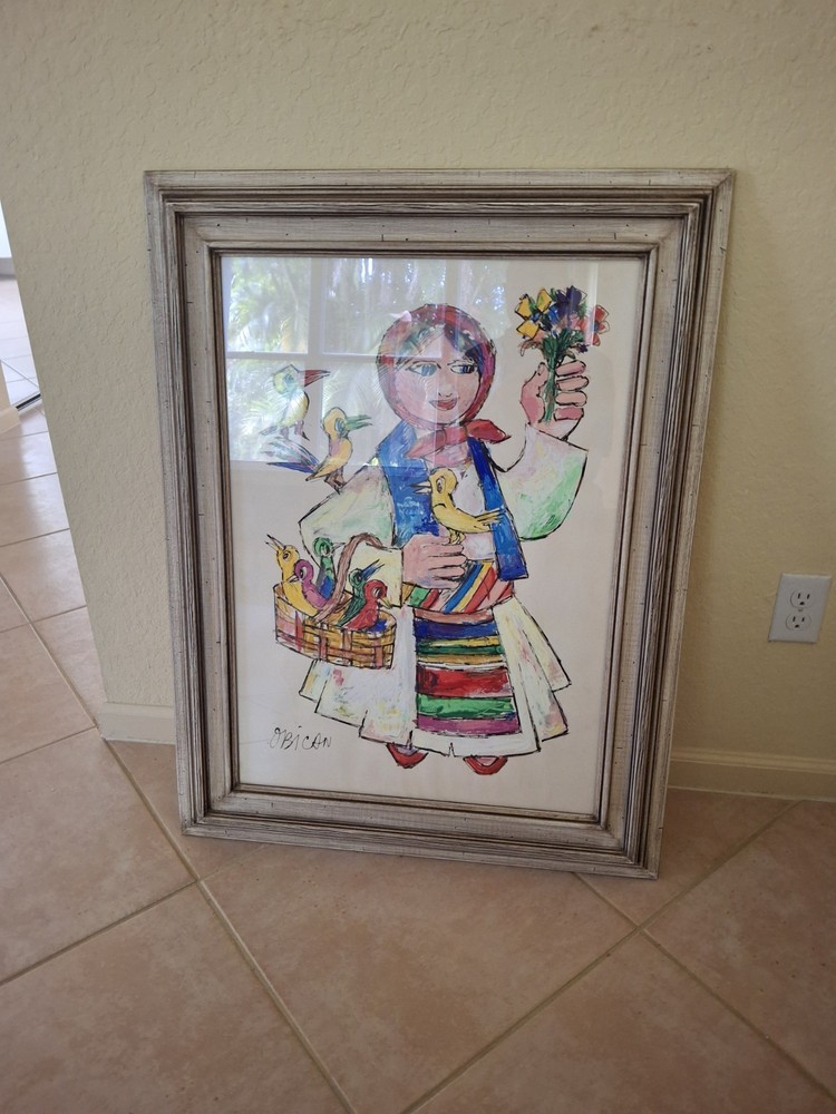 Jovan Obican   Girl With Flowers
