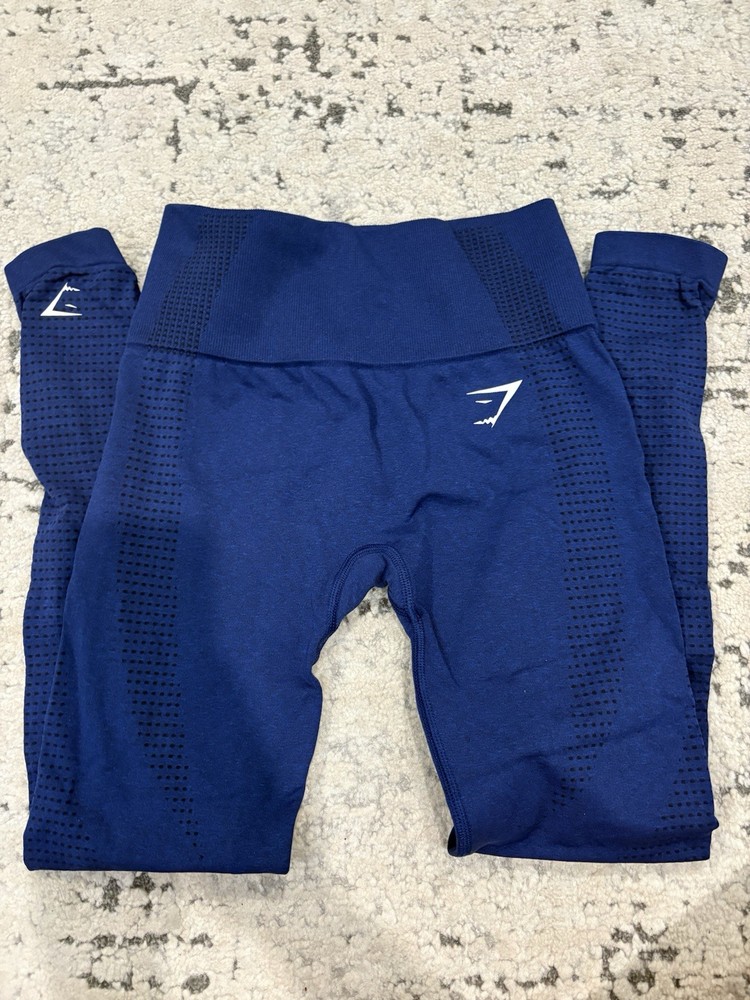 blue xs gymshark leggings