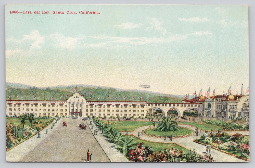 Casa del Rey Santa Cruz California Vintage Postcard Early 1900s Hotel