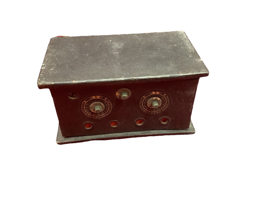 1920s Tube Radio Receiver Novelty Box Radio Collectors Antique 3 1/2”