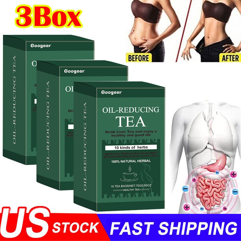 Oil-Reducing Tea-10 Herbal with Excellent Formula, Oil Cleansing Tea for Liver