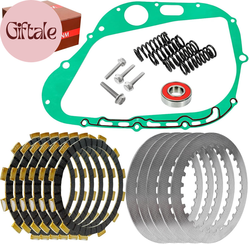 Extra Plate Friction Steel Clutch Plates & Gasket Kit Fit for Suzuki Savage 650