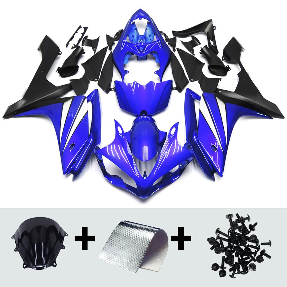 Injection Blue Fairing Kit for 2007 2008 Yamaha YZF R1 07 08 Plastic Bodywork