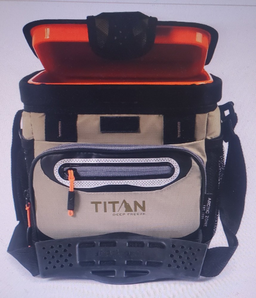 Moss Green Titan Deep Freeze Zipperless Cooler: 9 Can Insulated Travel Companion