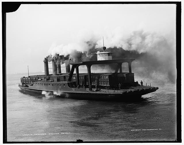 Transfer steamer Detroit,railroad ferries,boats,Detroit Publishing Company,1900