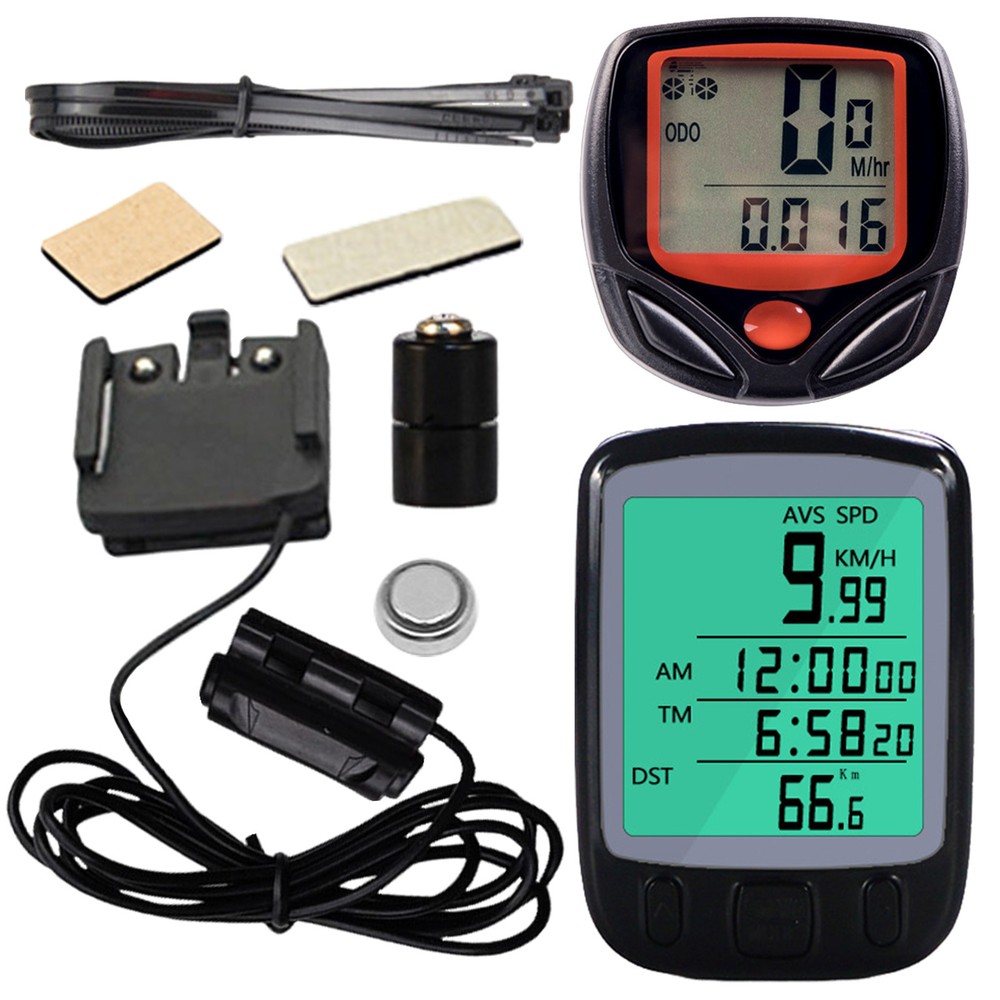 Bikes Speedometer Odometer Wired Waterproof LCD Display Bikes Odometer outgoing