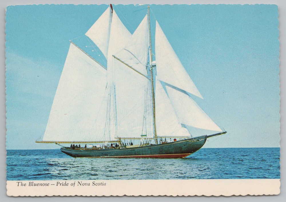 Transportation~Nova Scotia Canada~Bluenose II Fishing Boat~Continental Postcard