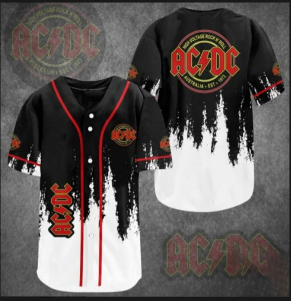 cute, ACDC Baseball Jersey Shirt Unisex Men Women jersey 3d, gift dad