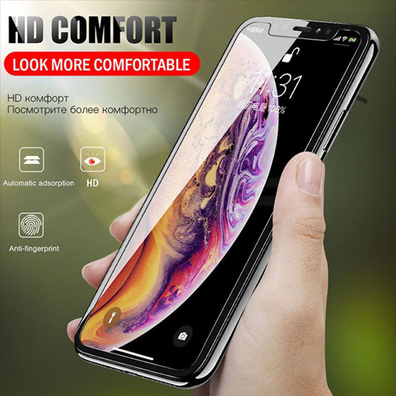 2X Tempered Glass for iphone 14 13 12 11 XS Max XR SE 7 8 Screen Protector film