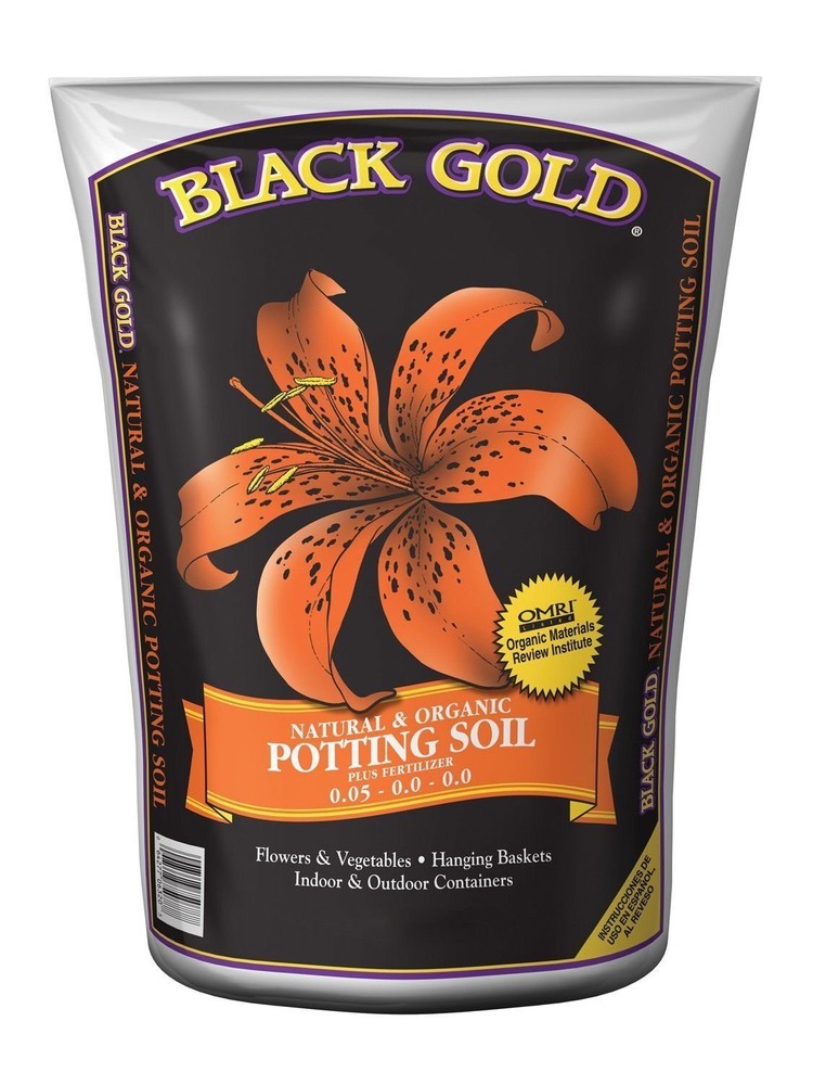Sun Gro Horticulture Black 8-Quart Gold 1302040 Organic Potting Soil