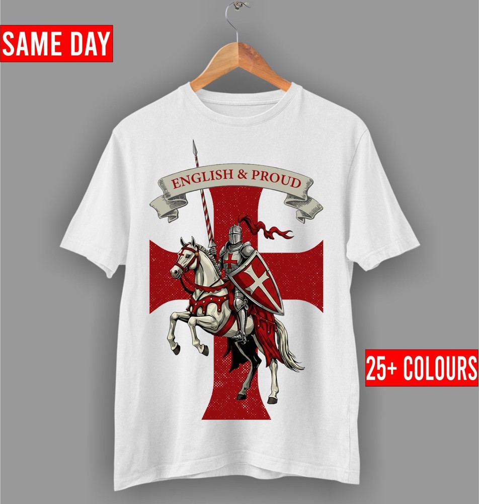 St George’s Day Shirt, English Pride Red Cross Top