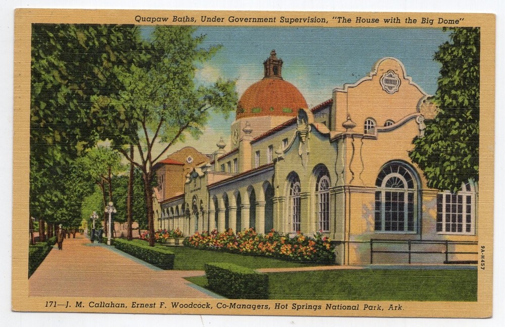 1940s? Linen - CLOSEOUT - Quapaw Baths - Hot Springs Nat'l Park, AR